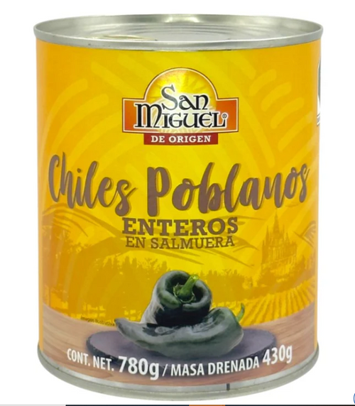 San Miguel Poblano Peppers - 780g