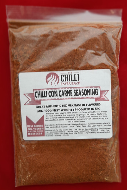 Chilli Con Carne Seasoning - SALT FREE - 100g