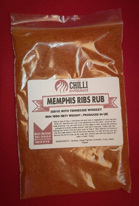 Memphis BBQ Rib Rub - NO SALT - 100g