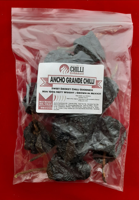 Ancho Grande Chilli Whole - 100g