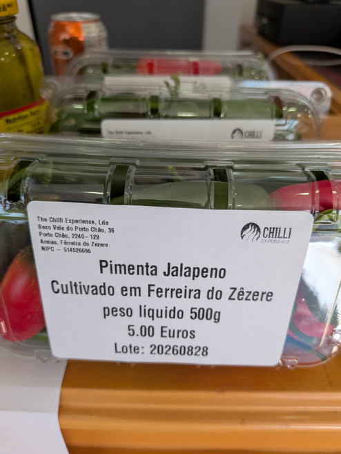 Fresh Jalapeno Chilli Peppers - 500gr