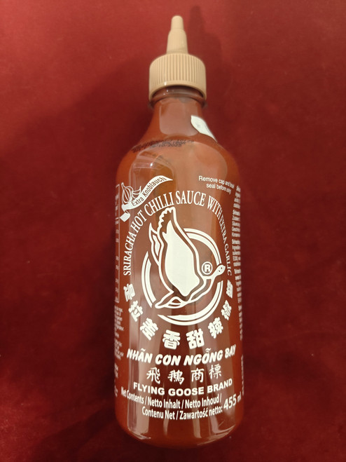 Sriracha Chilli Sauce with extra Garlic - Flying Goose - 455ml