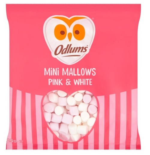 Odlums Pink & White Mini Mallows - 125g