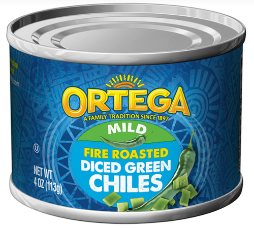Ortega Mild Diced Green Chilies - 113g