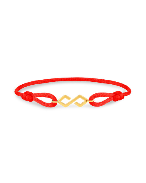 Bond Bracelet Gold - Red