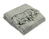 Fringed Throw in Grey