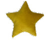 Star Pom Pom Cushion in Yellow