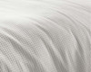 Waffle Cotton Single Duvet Set White Fabric Detail