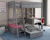 Estella Grey High Sleeper in pink