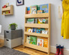 Open Facing Bookcase natural side profile