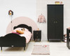 Anika Bed 90x200cm Matte Black