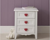 Princess bedside table red handles