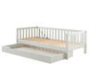 Parker white daybed with open trundle / storage drawer