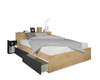 Jazz double storage bed - cut out