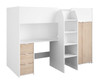 Tom Junior Highsleeper Bed with Wardrobe & Desk