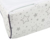 close up grey stars changing mat