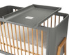 Grey cot top changer