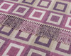 Double Square Geometric Throw in Lilac