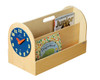 Book Box with Play Clock natural