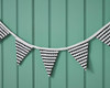 Fabric Bunting black & white