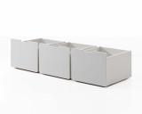 Breeze 3 x storage drawers white