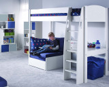 stompa uno s 5 high sleeper with desk and chair bed