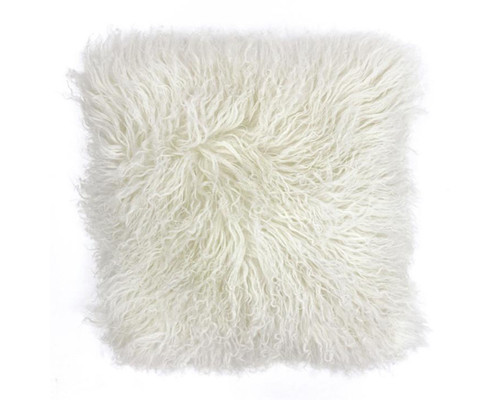 White Mongolian Cushion