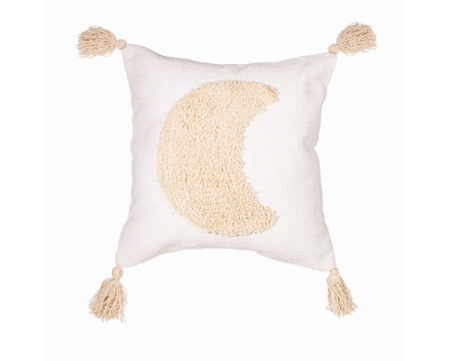 Crescent Moon Tufted Cushion