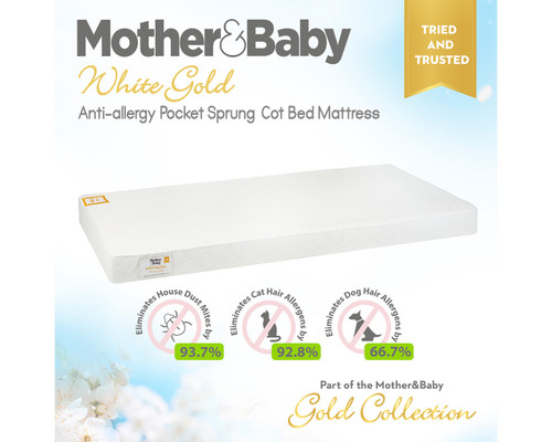 Mother & Baby cot bed mattress detail