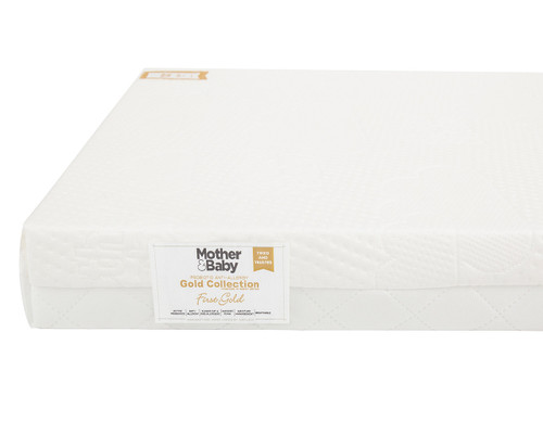 Corner profile of foam cot bed mattress