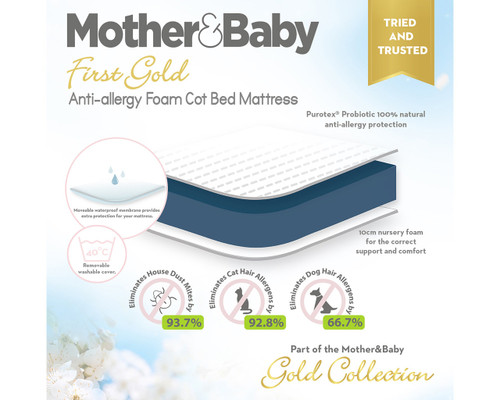 Mother & Baby anti allergy cot bed mattress