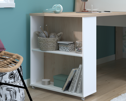 Lucas pull out desk with shelving