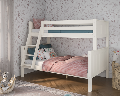 Stompa Classic Originals White Wooden Triple bunk