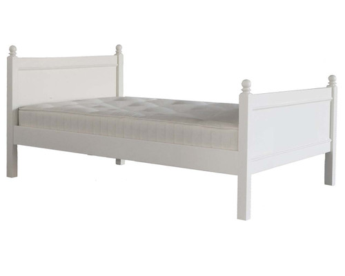 Fargo Small Double Bed pure white cut out