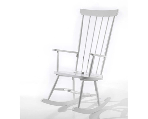 Crescent rocking chair white cut out