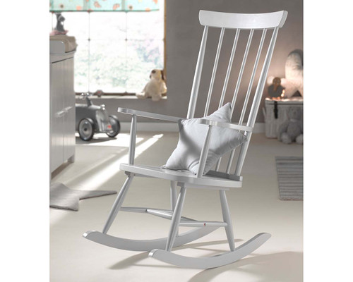 Crescent rocking chair grey styled