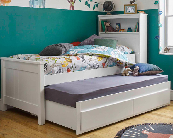Butter Captain's storage bed with trundle open