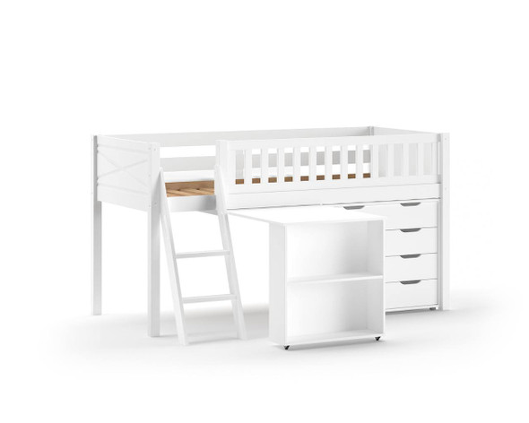 Henley White storage midsleeper