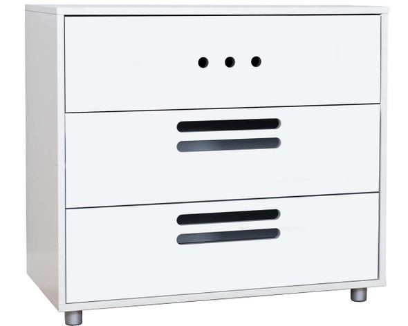 stompa duo white chest of drawers