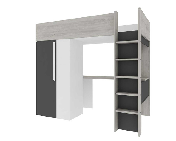 cutout of the mont blanc loft bed