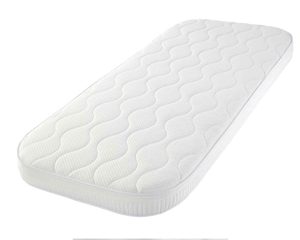 Full view of the cot bed mattress