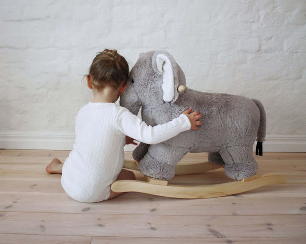 Grey Rocking Elephant