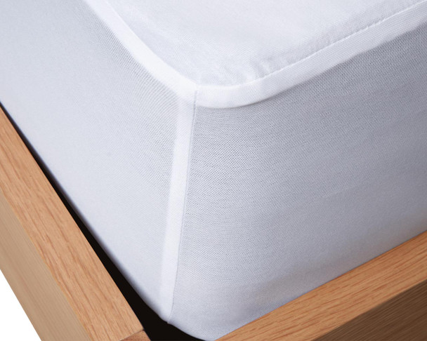 Bamboo Fitted Cot Mattress Protector Close Up