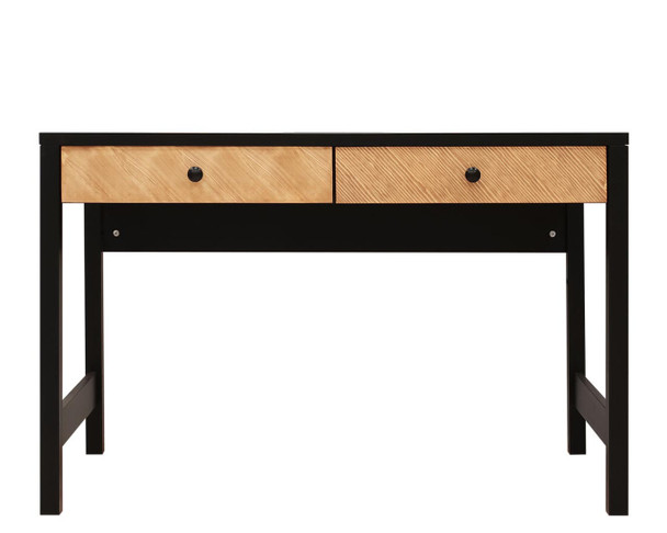 Dilan Desk in Black/Natural Front View