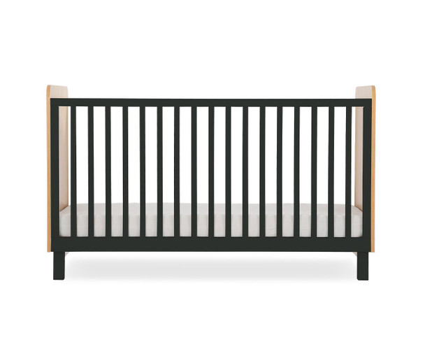 Rafi cot bed black and oak cut out