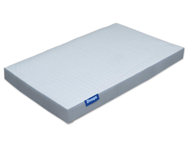 Stompa S Flex Double Foam Mattress 135x190 angled view