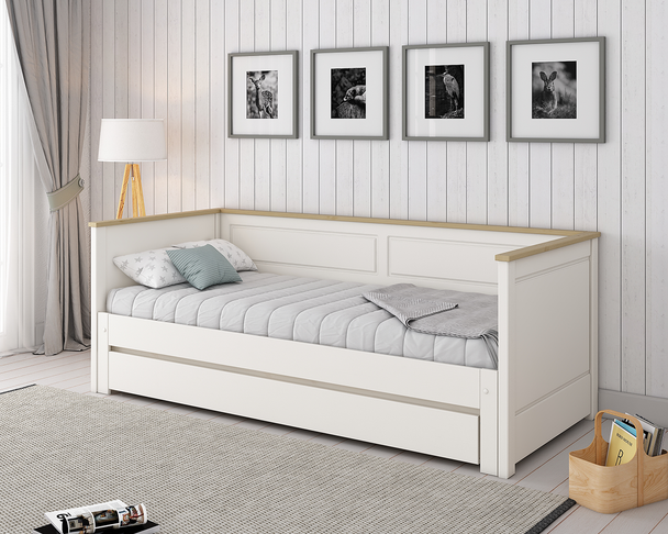 Heritage extending day bed with storage drawer