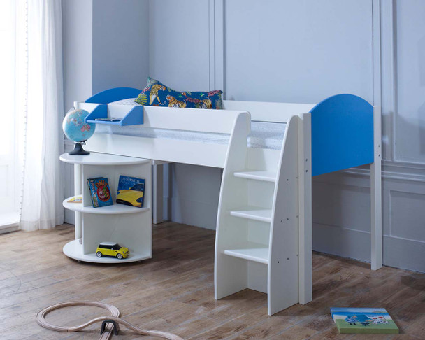 Eli Midsleeper with pull out desk blue