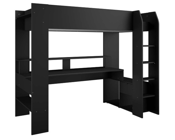 Online Gaming Highsleeper Bed with Built-In Gaming Desk