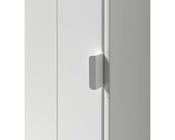 Abode single wardrobe white handle close up